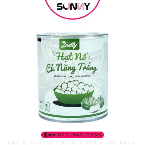 HẠT NỔ CỦ NĂNG TRẮNG ZESTTY | THÙNG 12 LON