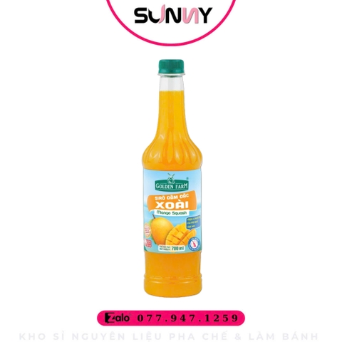 SIRO GOLDEN FARM ĐẬM ĐẶC XOÀI | THÙNG 12 CHAI