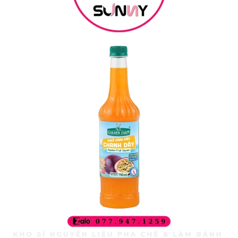 SIRO GOLDEN FARM ĐẬM ĐẶC CHANH DÂY | THÙNG 12 CHAI