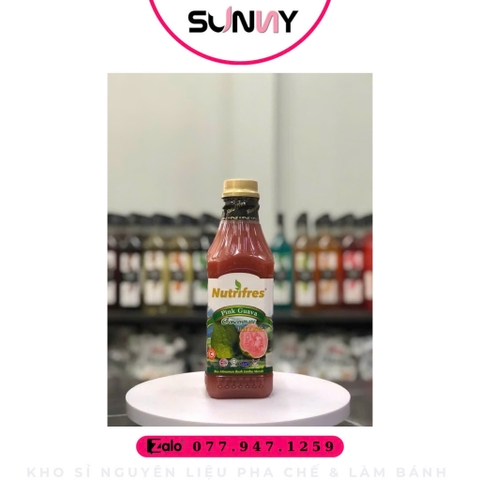 NƯỚC ÉP CÔ ĐẶC NUTRIFRES ỔI HỒNG ( 850ML ) | THÙNG 12 CHAI