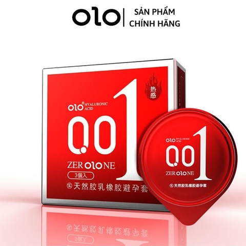 Bao cao su siêu mỏng, gel ấm OLO Passionate Factor 001