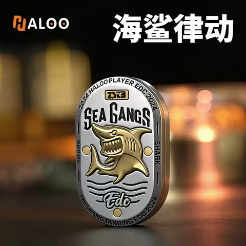 Fidget Spinner Shark HaLoo EDC Chính Hãng -  Màu Bạc