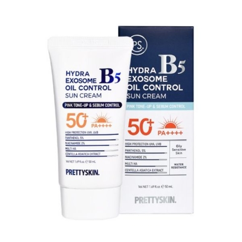 Kem Chống Nắng b5 prettyskin Da Dầu Hydra Exosome Oil Control Sun Cream 50ml