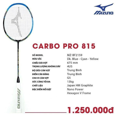 VỢT MIZUNO CARBO PRO 815