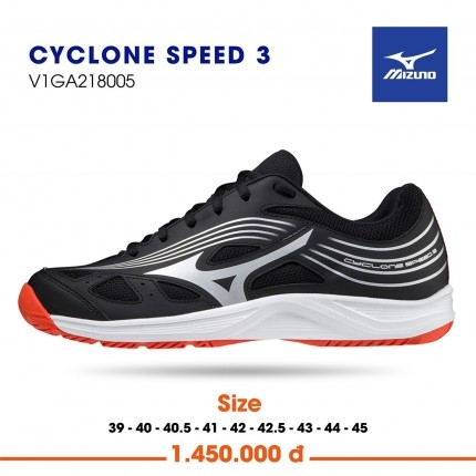 GIÀY MIZUNO CYCLONE SPEED 3 ĐEN