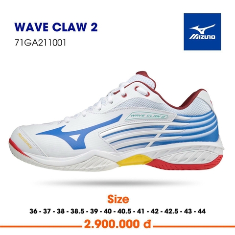 GIÀY MIZUNO WAVE CLAW2 TRẮNG