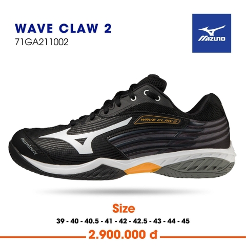 GIÀY MIZUNO WAVE CLAW 2 ĐEN TRẮNG