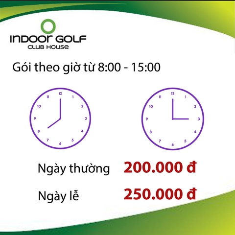 Theo gói từ 8:00 - đến 15:00(Ngày thường)