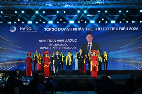 VFV TELECOM VINH DỰ ĐƯỢC VINH DANH TOP 30 DOANH NHÂN TRẺ TIÊU BIỂU THỦ ĐÔ NĂM 2026