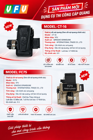 🔥 VFV TELECOM RA MẮT LOẠT SẢN PHẨM MỚI – DỤNG CỤ THI CÔNG CÁP QUANG 🔥