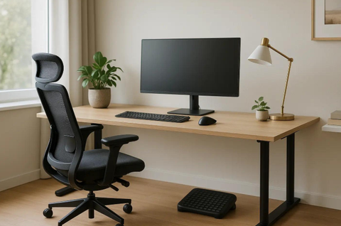 Cách bố trí góc làm việc tại nhà giúp ngồi lâu vẫn thoải mái