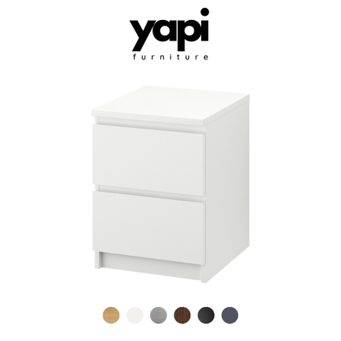 Tab đầu giường 2 ngăn kéo cao cấp LẮP SẴN YAPI-103 - Nội thất phòng ngủ