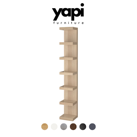 Kệ trang trí treo tường kích thước 30x28x190cm LẮP SẴN Yapi-635