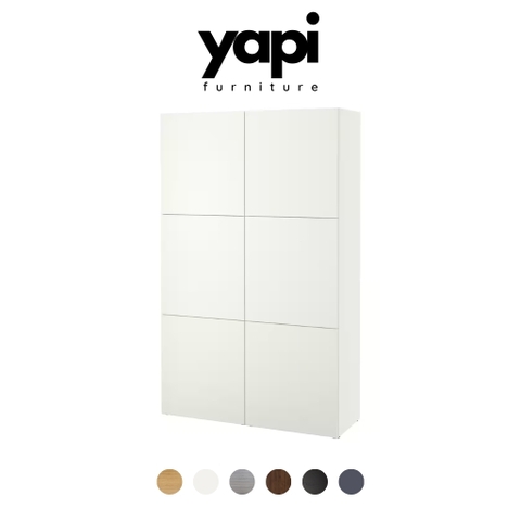Tủ Để Đồ Thiết Kế Hiện Đại 120x42x193 cm Bằng Gỗ MDF Yapi-148