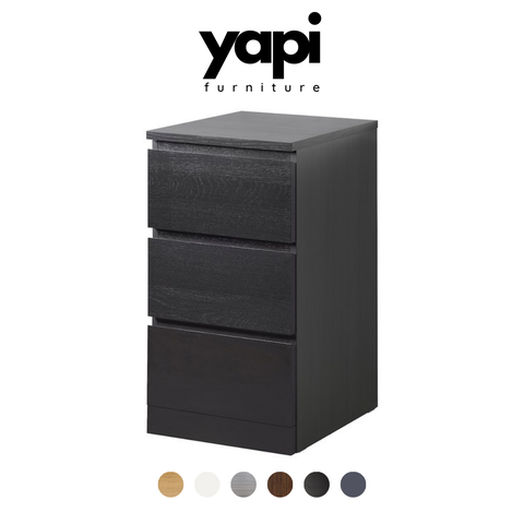 Tủ Để Đồ Thiết Kế 3 Ngăn Kéo Nhỏ Gọn Yapi-128