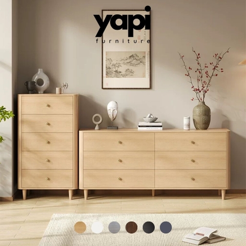 Tủ Trang Trí Bo Cong Nhiều Ngăn Kéo Nhiều Kích Thước 140x40x78cm, Yapi-182