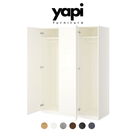 Tủ quần áo treo 3 cánh mở 150x60x201cm LẮP ĐẶT TẠI NHÀ YAPI-210