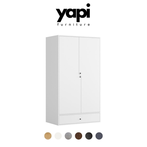 Tủ Quần Áo Hiện Đại Kích thước 100x59x180cm Bằng Gỗ Công Nghiệp Yapi-223