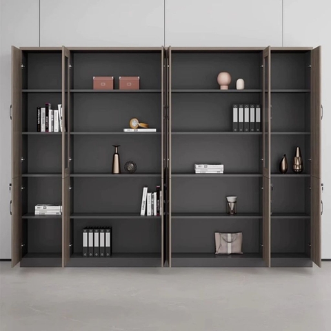 Tủ Tài Liệu Văn Phòng Gỗ MDF Cánh Kính Hiện Đại Yapi-TTL005