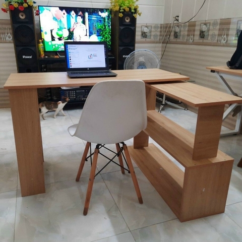 Bàn Học Bàn Làm Việc Chữ L GHC-4155-2 - Nội Thất Phòng Làm Việc