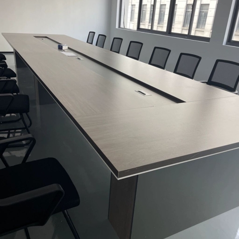 Bàn Họp Lớn Cho Văn Phòng Hiện Đại, Gỗ MDF Phối Màu 400x150x75cm Yapi-BH001