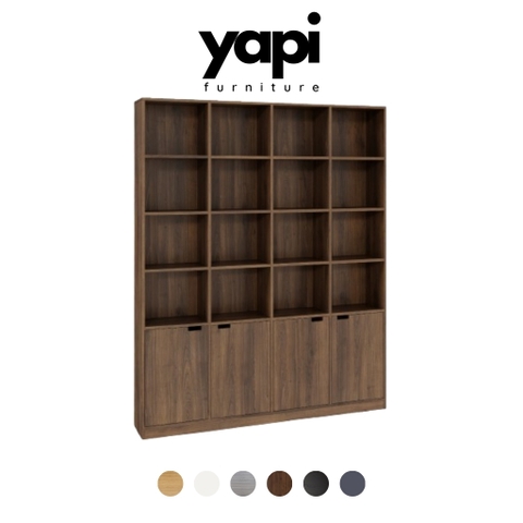 Tủ Trưng Bày Bằng Gỗ MDF 160x28x200cm Bằng Gỗ MDF Yapi-638