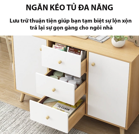 Tủ để lò vi sóng, tủ bếp trang trí thiết kế đa năng GHC-51401 - Nội thất lắp ráp