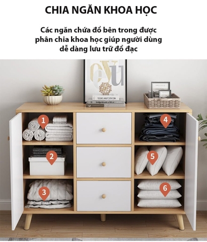 Tủ để lò vi sóng, tủ bếp trang trí thiết kế đa năng GHC-51401 - Nội thất lắp ráp