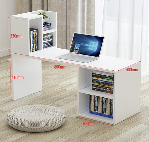 Bàn học ngồi bệt kèm kệ sách GHC-4605