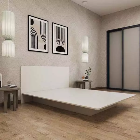 Giường Ngủ Gỗ Giấu Chân, Giường Bay Tích Hợp Đèn LED Yapi-535 202x20cm (DàixCao)