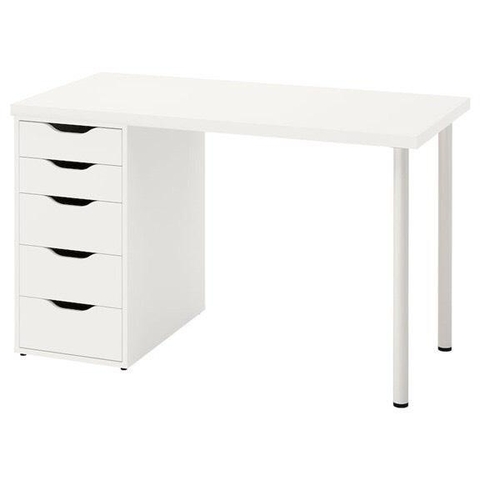 Bàn Làm Việc Kèm Tủ Có Ngăn Kéo Tiện Lợi Bằng Gỗ MDF Nhập Yapi-405