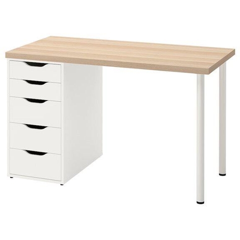 Bàn Làm Việc Kèm Tủ Có Ngăn Kéo Tiện Lợi Bằng Gỗ MDF Nhập Yapi-405