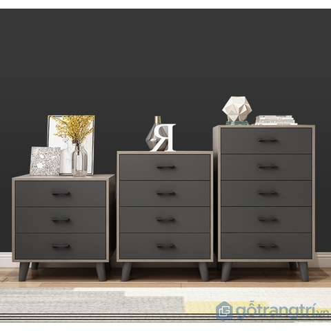 Tủ Trang Trí Cho Phòng Ngủ, Phòng Khách Hiện Đại Bằng Gỗ MDF Yapi-121