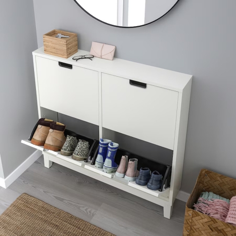 [FreeShip] Tủ Giày 4 Ngăn Hiện Đại Bằng Gỗ MDF 96x17x90cm Yapi-307