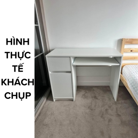 Bàn học, bàn làm việc có ngăn kéo bàn phím 100x45x76cm Yapi-420