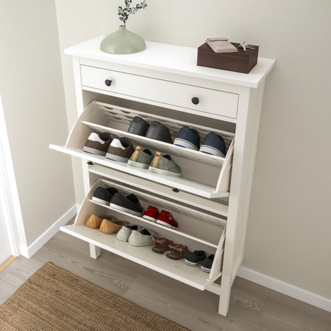 Tủ Gìày Tủ Để Đồ 2 Ngăn Bằng Gỗ MDF 89x30x127 cm Yapi-308