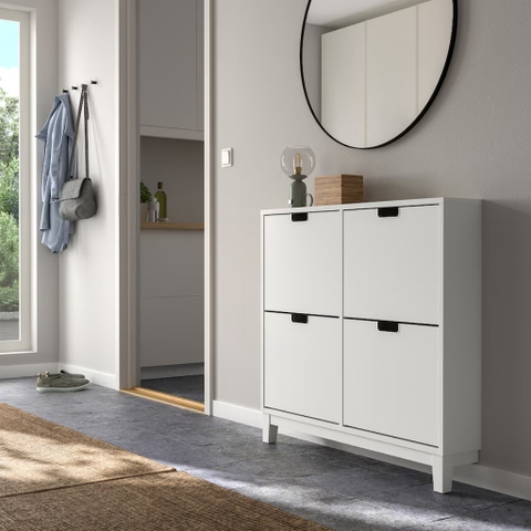 [FreeShip] Tủ Giày 4 Ngăn Hiện Đại Bằng Gỗ MDF 96x17x90cm Yapi-307