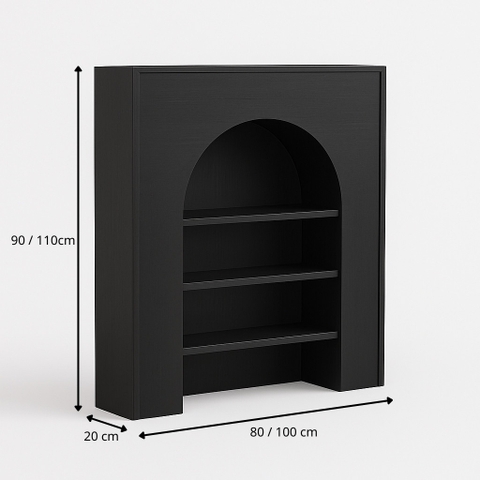 Kệ lò sưởi, tủ trang trí phong cách Bắc Âu 80x20x90cm Yapi-167