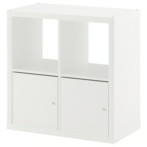 Kệ sách 4 ô vuông có cánh tủ kích thước 77x39x77cm Yapi-656
