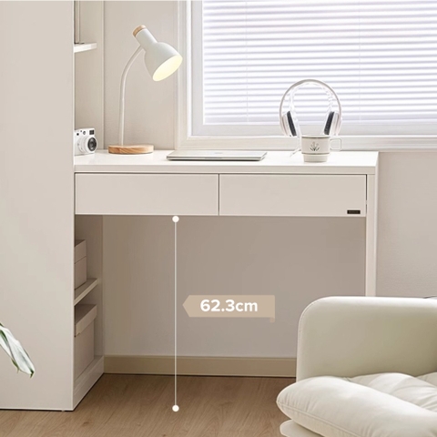 Bàn làm việc, bàn học liền kệ sách có ngăn kéo 120x50x170cm Yapi-417