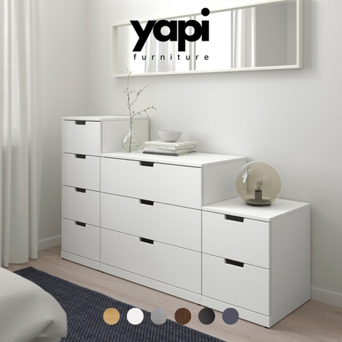 [FreeShip] Combo 3 Tủ Đựng Đồ Hiện Đại Bằng Gỗ MDF Yapi-162