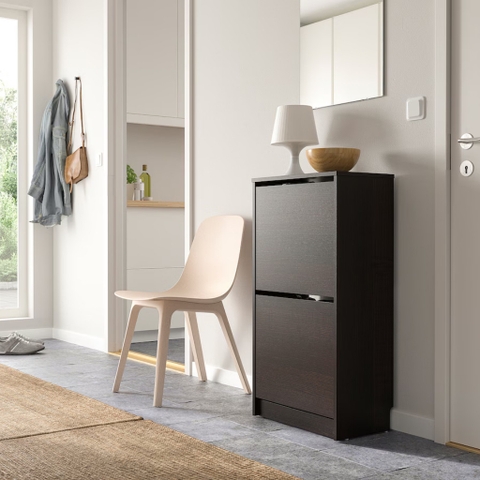 Tủ Giày 2 Ngăn Hiện Đại Bằng Gỗ MDF 49x28x93cm Yapi-313