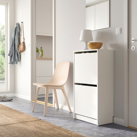 Tủ Giày 2 Ngăn Hiện Đại Bằng Gỗ MDF 49x28x93cm Yapi-313