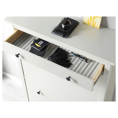 Tủ Gìày Tủ Để Đồ 2 Ngăn Bằng Gỗ MDF 89x30x127 cm Yapi-308