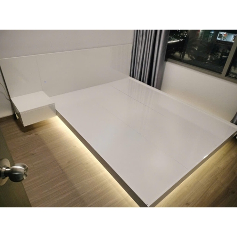 [FreeShip] Giường Bay Kết Hợp Đèn Led Cho Phòng Ngủ Hiện Đại Yapi-527