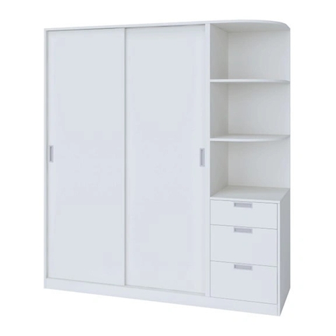 Tủ Quần Áo Thiết Kế Cửa Lùa Bằng Gỗ MDF Nhập Yapi-215