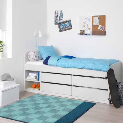 Giường Cho Bé, giường đơn 1mx2m cao 59cm Kèm 4 Ngăn Kéo Yapi-522