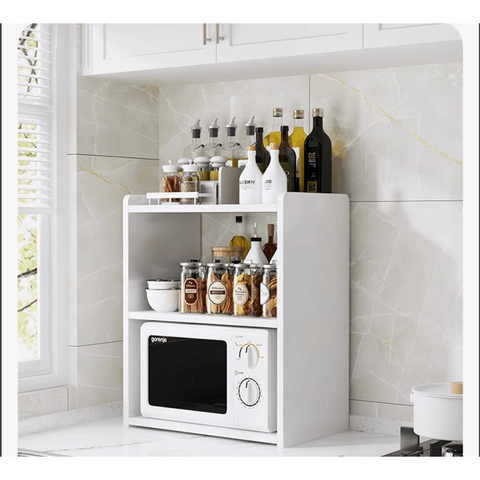 Kệ Lò Vi Sóng 2 Tầng Tiện Lợi Bằng Gỗ MDF Yapi-1103