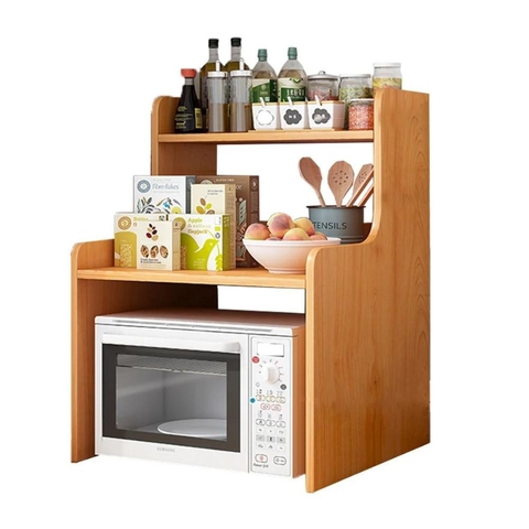 Kệ Lò Vi Sóng 3 Tầng Hiện Đại Bằng Gỗ MDF Yapi-1104