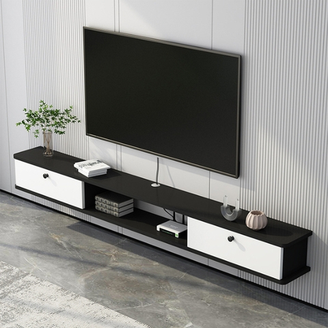 Kệ Tivi Treo Tường Phòng Khách Hiện Đại Bằng Gỗ MDF Nhập Yapi-909